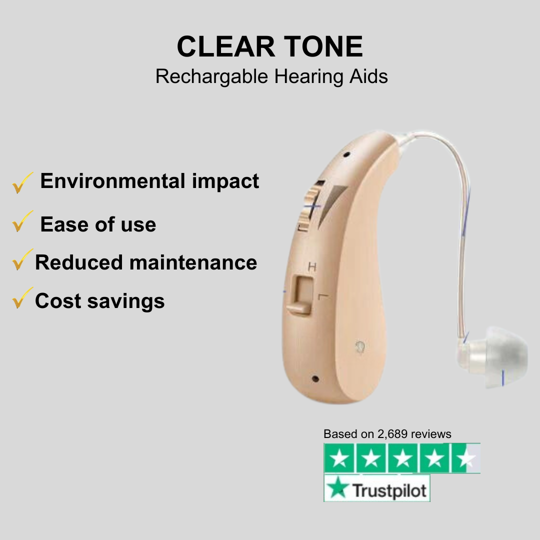 ClearTone™ Rechargable Hearing Aids (Pair of 2)