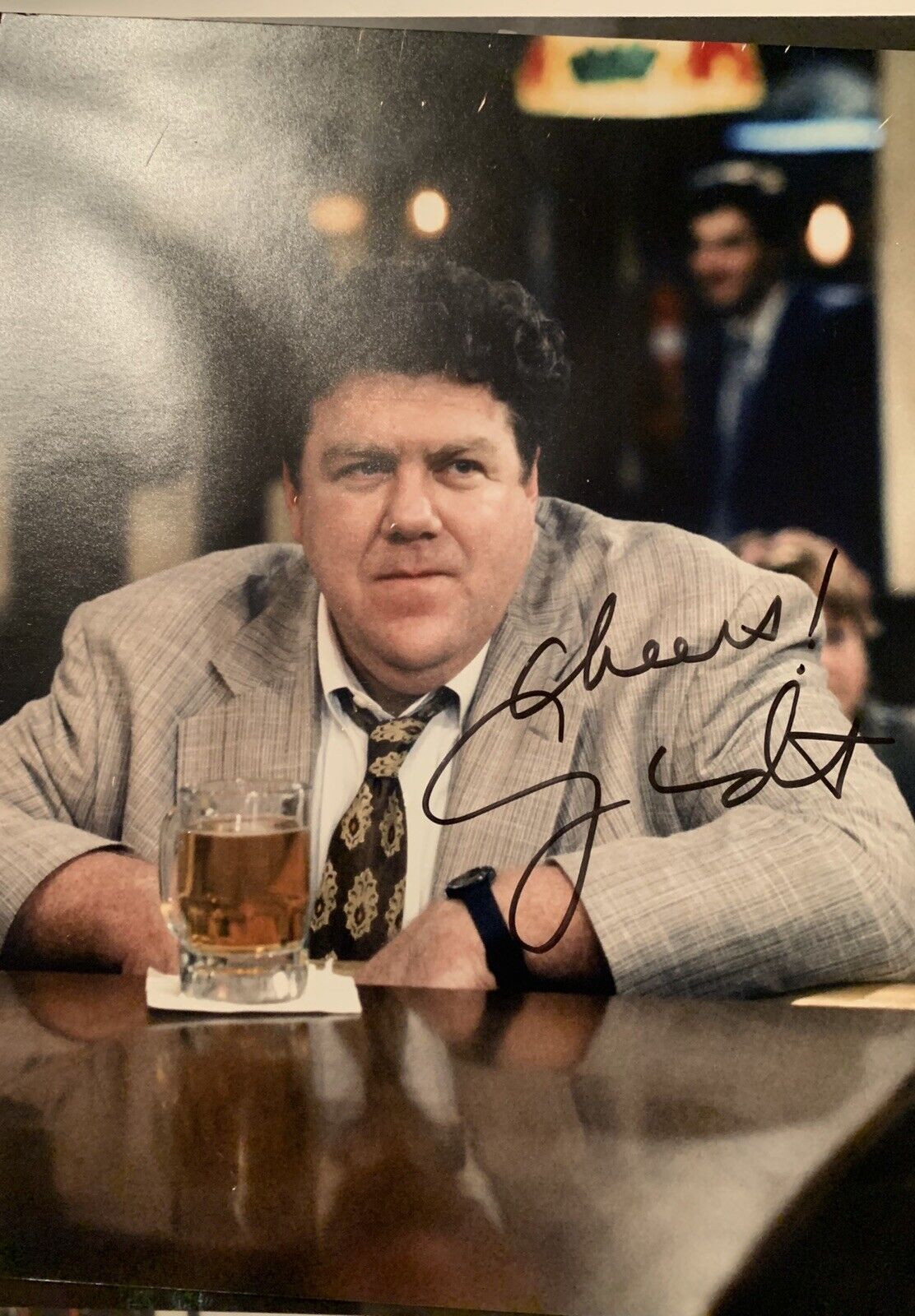 george wendt signed 8x10 Photo Poster painting Pic Auto Cheers