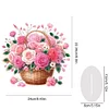 DIY Flowers Acrylic Special Shape Diamond Painting Desktop Ornaments