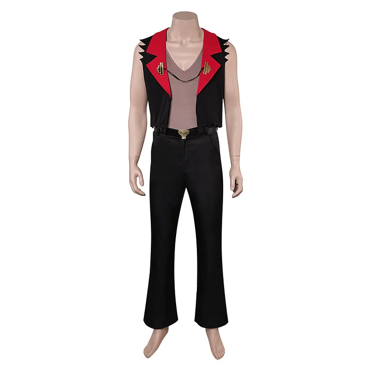 Helluva Boss 2 (2024) Satan Black Vest Set Outfits Halloween Hazbin Hotel Cosplay Costume