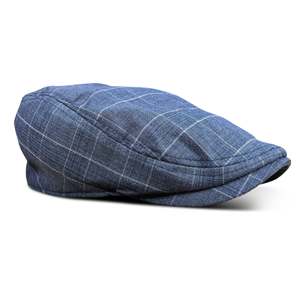 The Birdie Boston Scally Cap - Slate Plaid