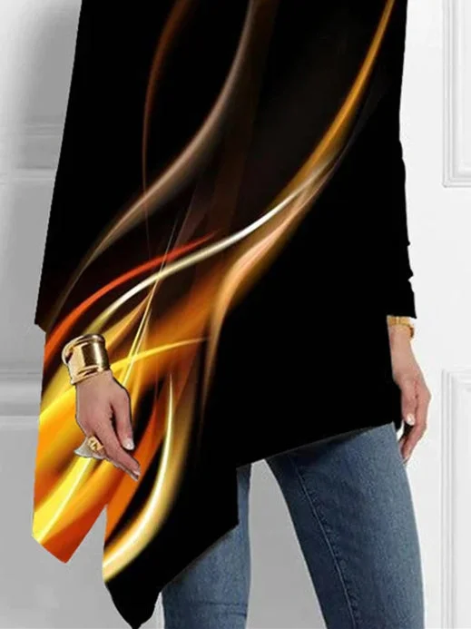 Women Half Sleeve V-neck Solid Color Dress