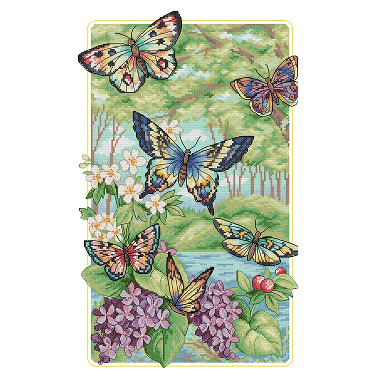 11CT  Stamped  Cross Stitch - 40*60cm gbfke