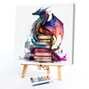 Flying Dragon In Book-Paint by Numbers Acrylic Paintingg 40*40CM(Watercolor)(HOT)