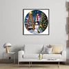 >SALE<Full Embroidery Eco-cotton Thread 11CT Printed Xmas Snowman Cross Stitch 40x40cm