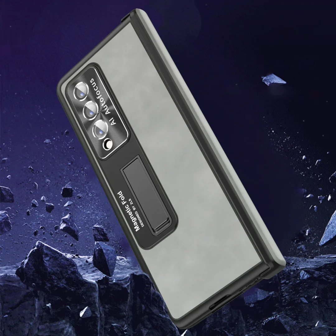 Applicable To Samsung ZFold3/ZFold4 Magnetic Hinge Folding Protective Sleeve