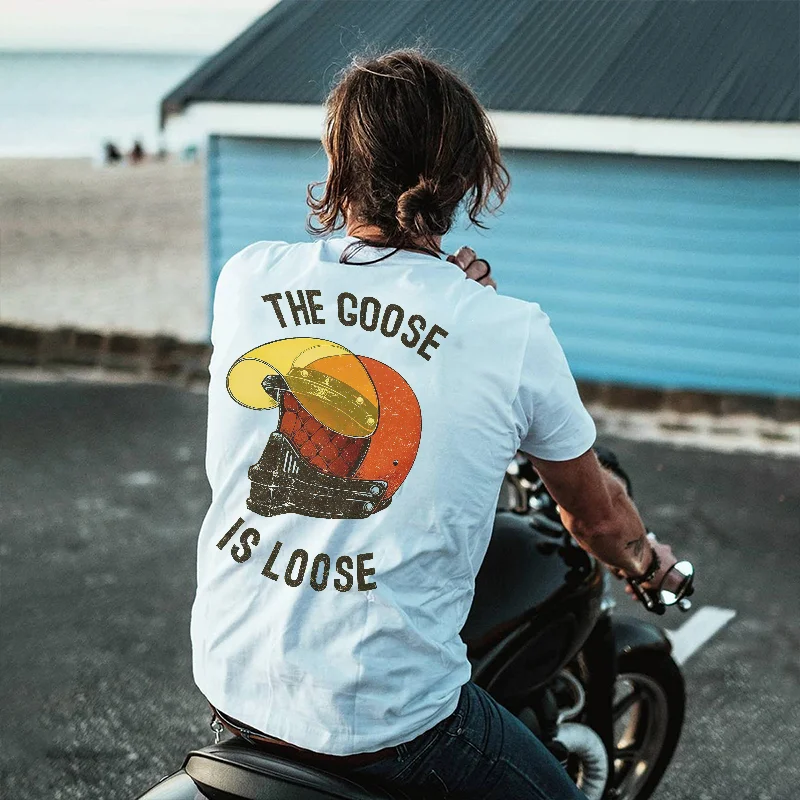 UPRANDY The Goose Is Loose Printed Men's Casual T-shirt -  UPRANDY