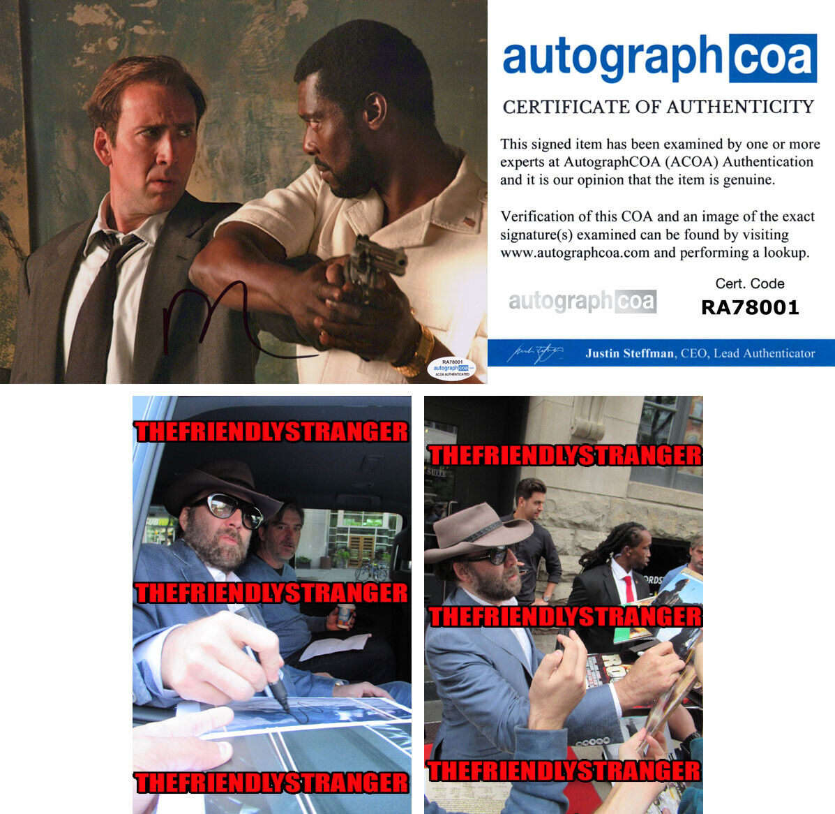 NICOLAS CAGE signed Autographed LORD OF WAR