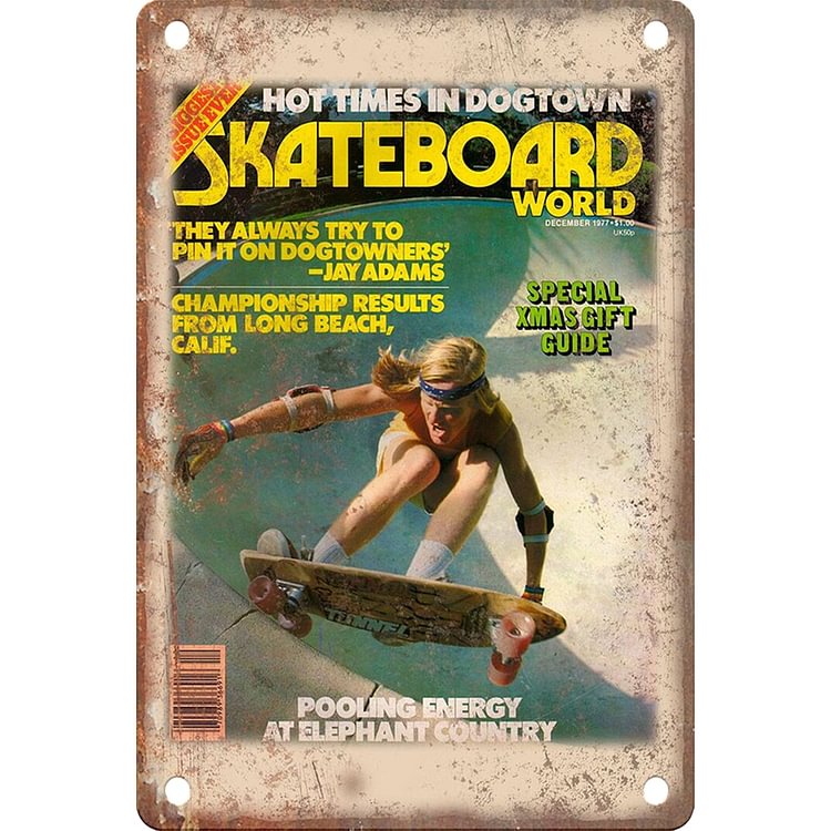 Boy Playing Skateboard - Vintage Tin Signs/Wooden Signs - 8*12Inch/12*16Inch
