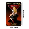 A Night In Georgia Cocktail Pin Up Lady - Metal Tin Signs(8*12Inch/12*16Inch)