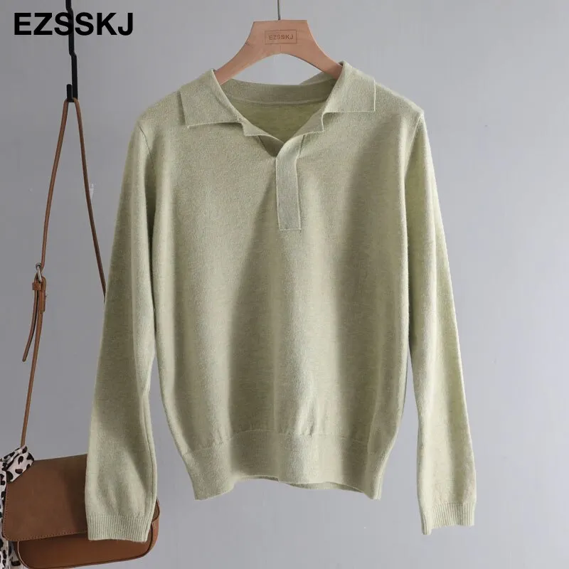 casual spring autumn thin oversize sweater pullovers Women basic loose square neck cashmere sweater female knit jumper