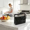FM/AM/SW Radio Built in Speakers Portable Radio with Earphone Jack & Antenna Battery Or Mains Powered for Home Outdoor Travel Emergency