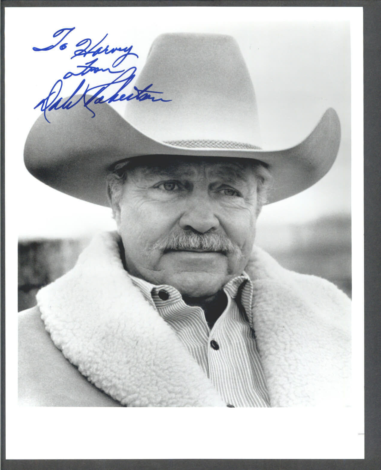 Dale Robertson - 8x10 Signed Autograph Movie Still - Classic Wester Actor