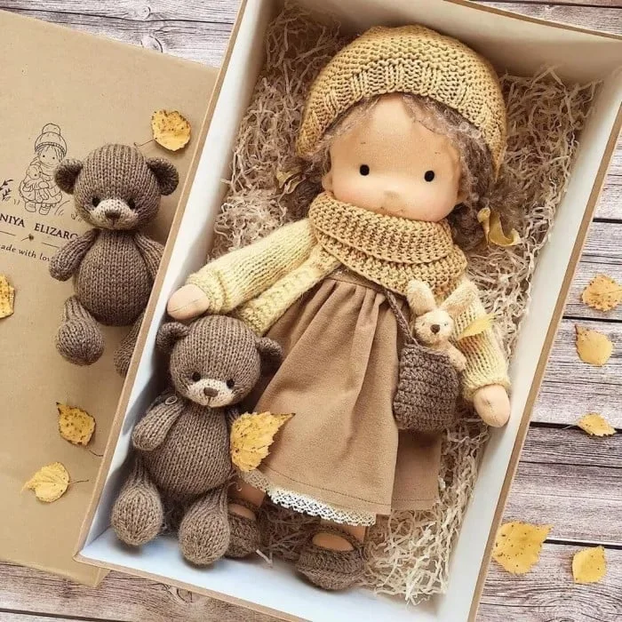 🎁🎁The Best Gift for Kids-Handmade Waldorf Doll👧(Buy 2 Free Shipping！)