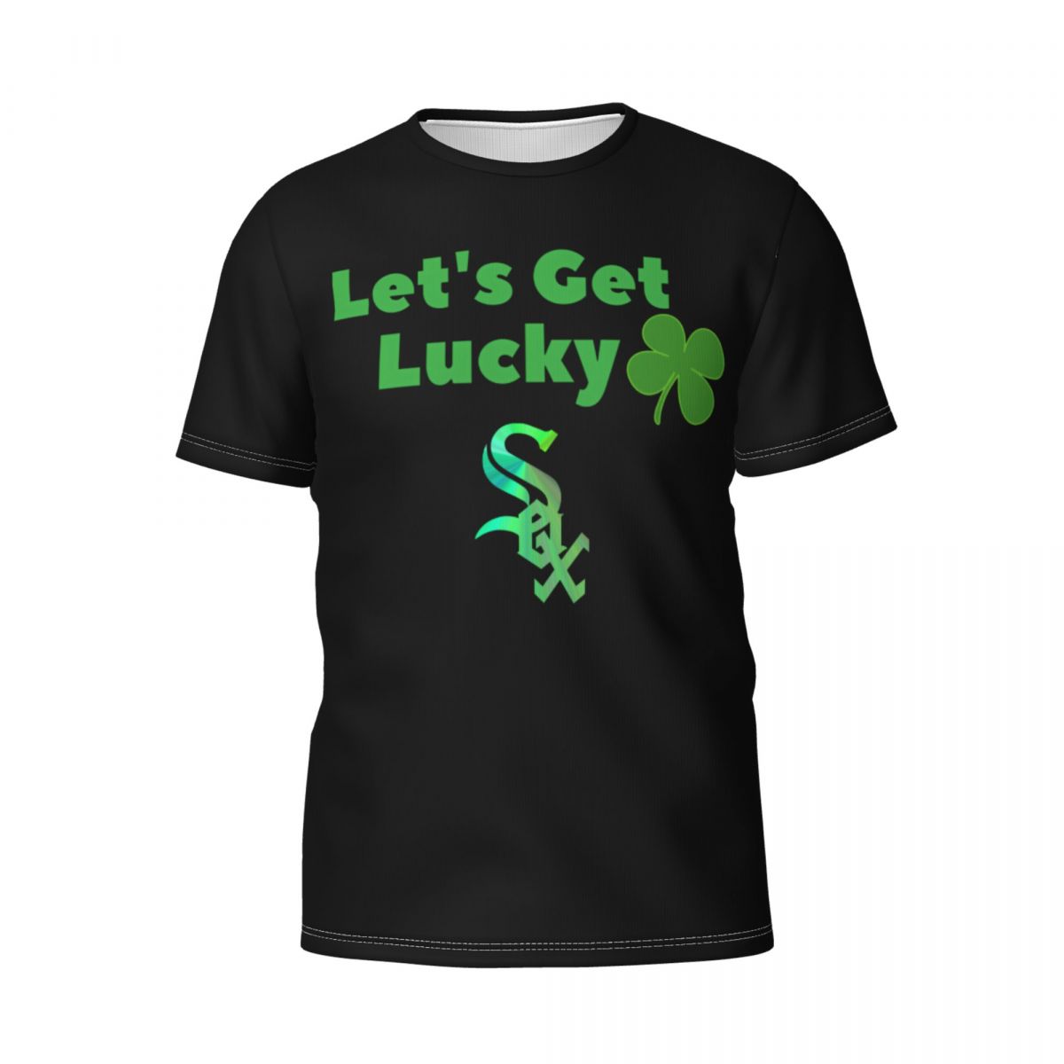 Chicago White Sox Get Lucky Clover St. Patrick's Day Men's T-Shirt