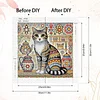 Diamond Painting-DIY Crystal Rhinestone Cat with Pattern