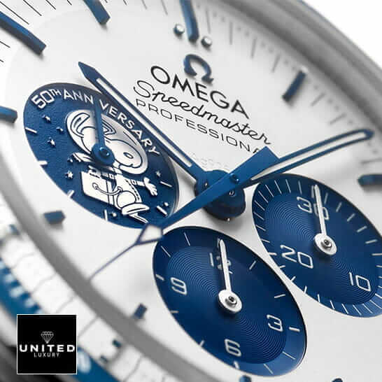 Omega Speedmaster Professıonal White Dial Replica close analog view