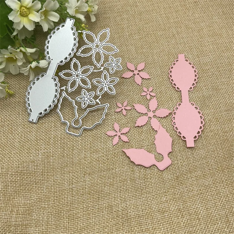 Bow flower lace card Metal Cutting Dies Stencils For DIY Scrapbooking Decorative Embossing Handcraft Die Cutting Template