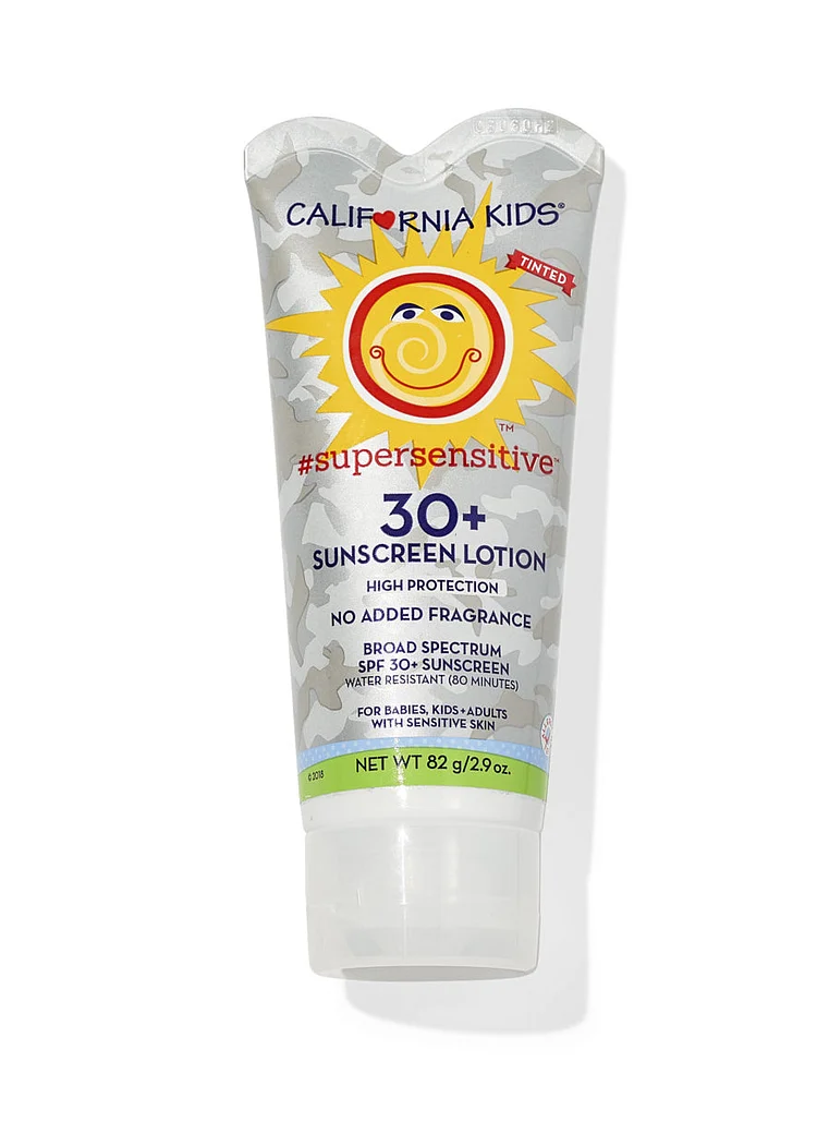 California Kids&reg; #supersensitive&trade; Tinted Broad Spectrum SPF 30+ Sunscreen