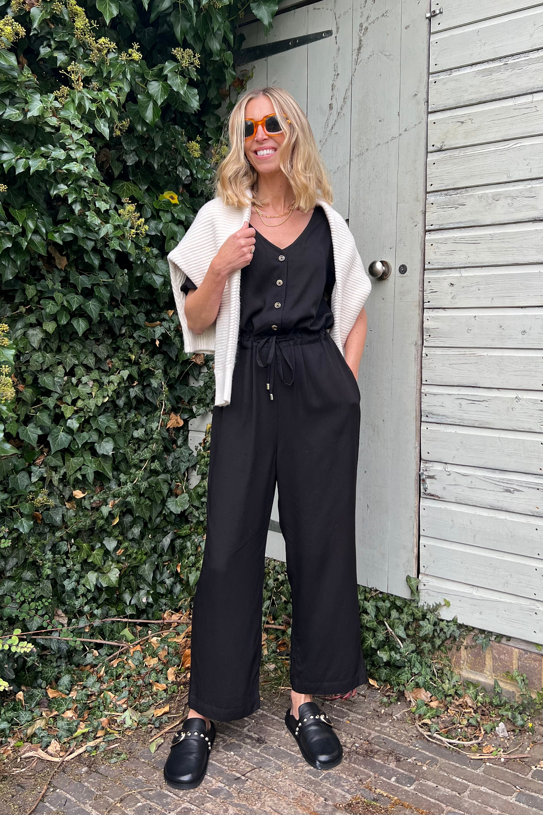 Cotton & linen Wide Leg Jumpsuit (Buy 2 free shipping)