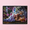 (Counted/Stamped) 11CT Angels Tigers - Cross Stitch 50*40cm/19.7*15.75in(Brand)