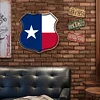 Texas - Shield Metal Tin Signs(12*12Inch)