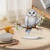 [Stock limité - Bricolage 5D]Hibou chauve-aigu simple côté perceuse-diamant ornement de bureau