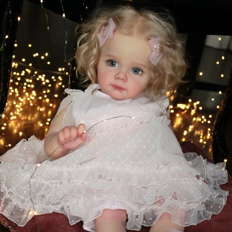  Reborn Awake Girl Brenda 17" Real Lifelike Silicone Reborn Toddlers Doll Set With Heartbeat💖 & Sound🔊 - Reborndollsshop®-Reborndollsshop®