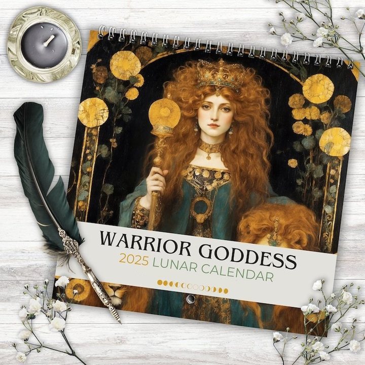 Warrior Goddess 2025 Moon Phase Calendar - tree - Codlins