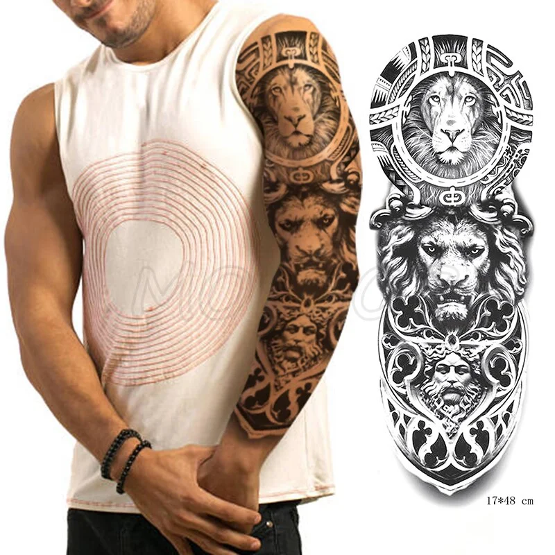 Waterproof Temporary Tattoo Sticker Jesus Virgin sister Peace Pigeon bird flower Full Arm Tatoo Flash Fake Tatto for Men Women