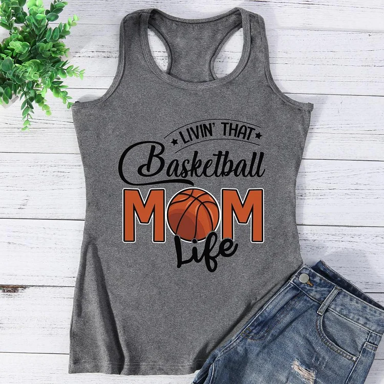 Living That Basketball Mom Life Vest Top-Annaletters