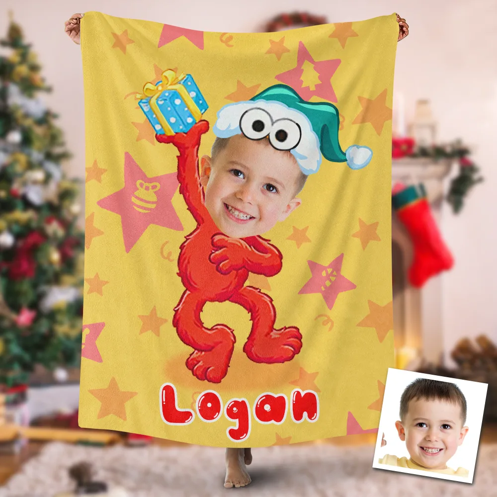 Custom Blankets Personalized Sesame Street Elmo Blankets