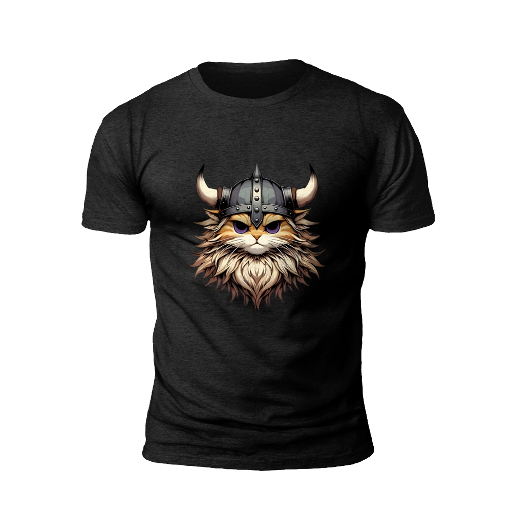 Fierce Feline: The Viking Cat Conqueror