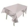 5PCS Wedding Party Decor Gloss Colors PET Tablecover Waterproof Reusable Tablecloth