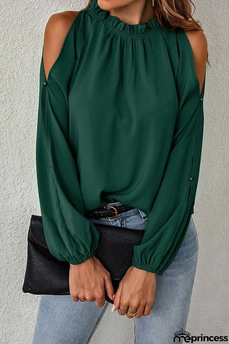Elegant Solid Half A Turtleneck Tops