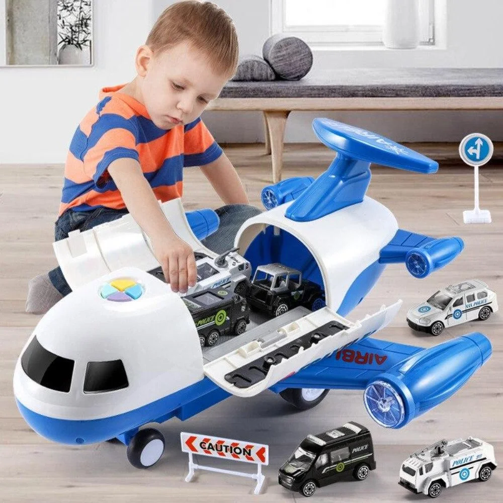 Extra Large Airplane Vehicle Play Sets | Police, Construction or Fireman Toys