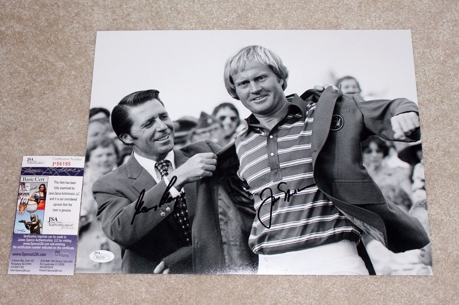JACK NICKLAUS GARY PLAYER SIGNED AUTHENTIC MASTERS 11X14 Photo Poster painting w/ JSA COA PROOF