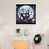 Jack And Sally In The Moonlight-11CT Stamped Cross Stitch 40*40cm/15.75*15.75in