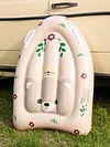 Inflatable Kickboard with Handles Summer Surfing Board Children Water  (Bear)