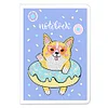50 Pages A5 Special Shaped Diamond Painting Diary Book (Cartoon Donut Corgi)