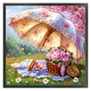 Flower Umbrella-11CT Stamped Cross Stitch 50*50cm