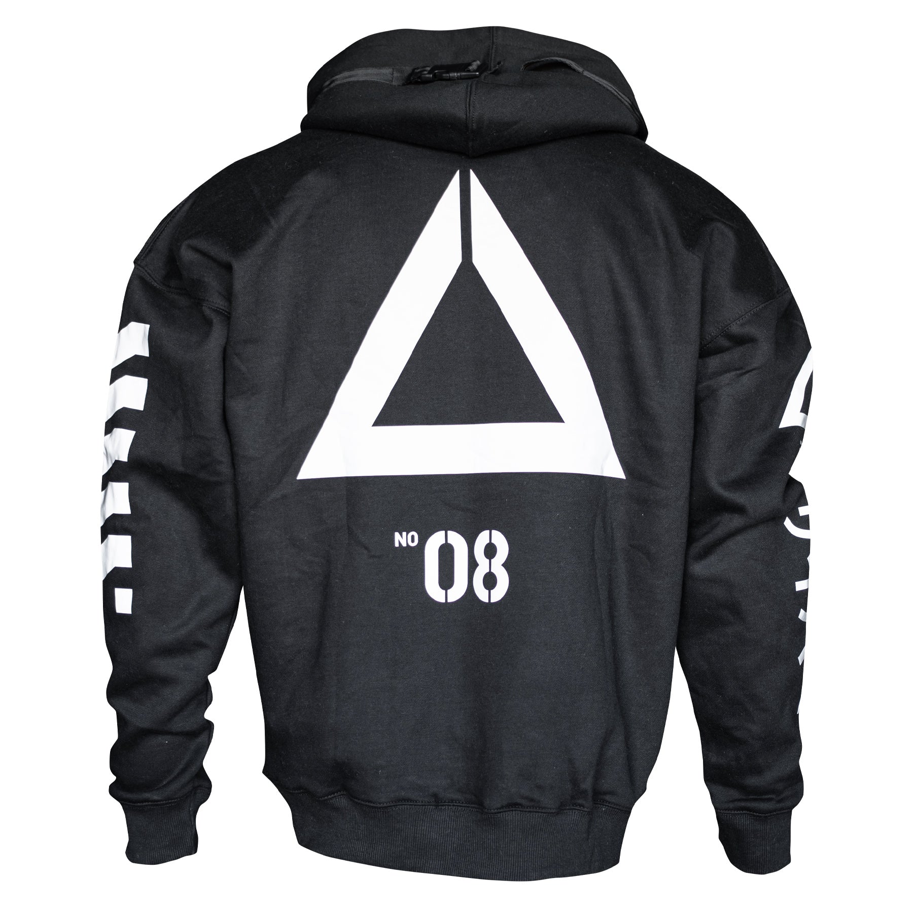 RF08 Reflective Oversized Black Hoodie