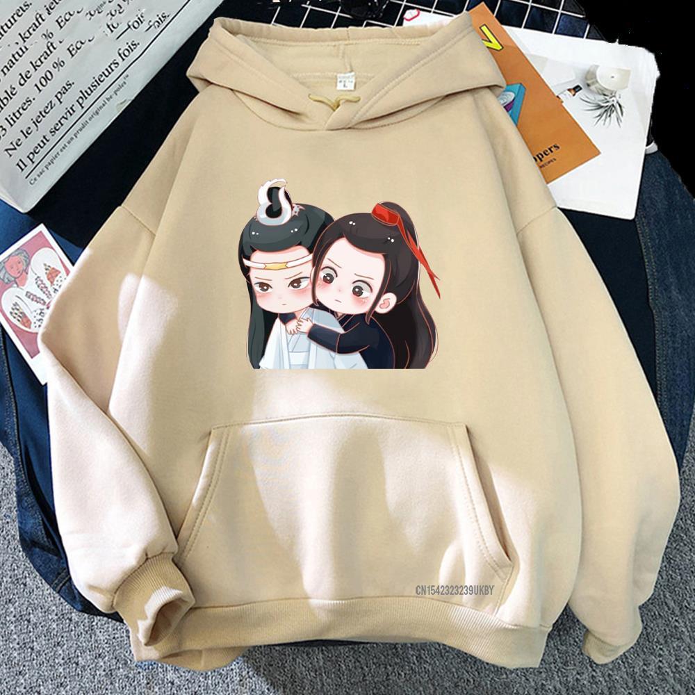 Cotton Tshirt Anime Mo Dao Zu Shi Hoodie Harajuku Lan Wangji And Wei Wuxian Men Sweatshirt Chinese Style Streetwear Hoody Tops Women t -shirt Tee