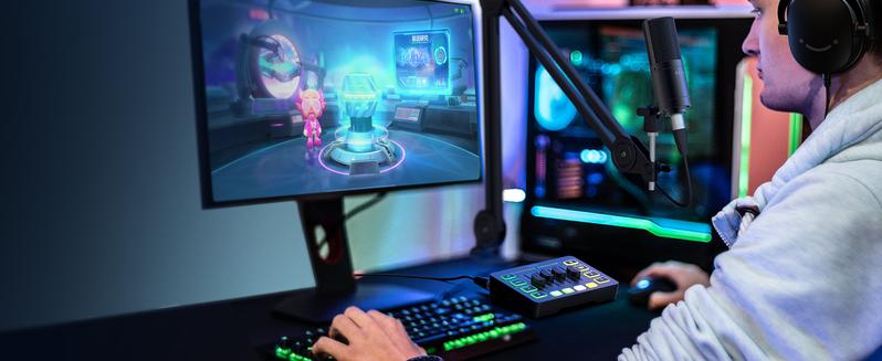 Product Introduction of FIFINE Gaming Audio Mixer with XLR Cable Bundle. Streaming RGB PC Mixer with Microphone Cable. XLR Interface. Volume Faders. Mute Button. Computer Mic for Recording/Podcast/Vocal/Game Voice 14