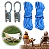Rope with Roller Tensioner Paracord Adjusters w/Locking Buckle Tie-Down Tool