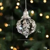 Electroplated Silver Platic Hanging Decors for Christmas Tree 
