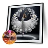 Belle jupe danseuse fille-partielle sp&eacute;ciale diamant peinture-30 * 30cm
