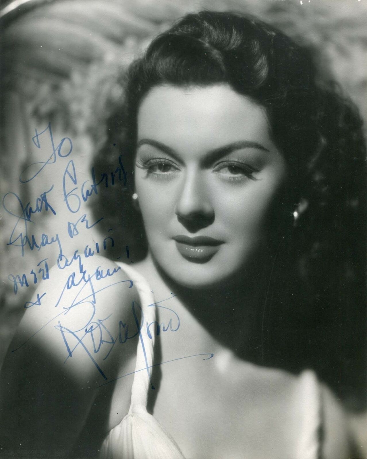 Rosalind Russell autograph, signed vintage Photo Poster paintinggraph