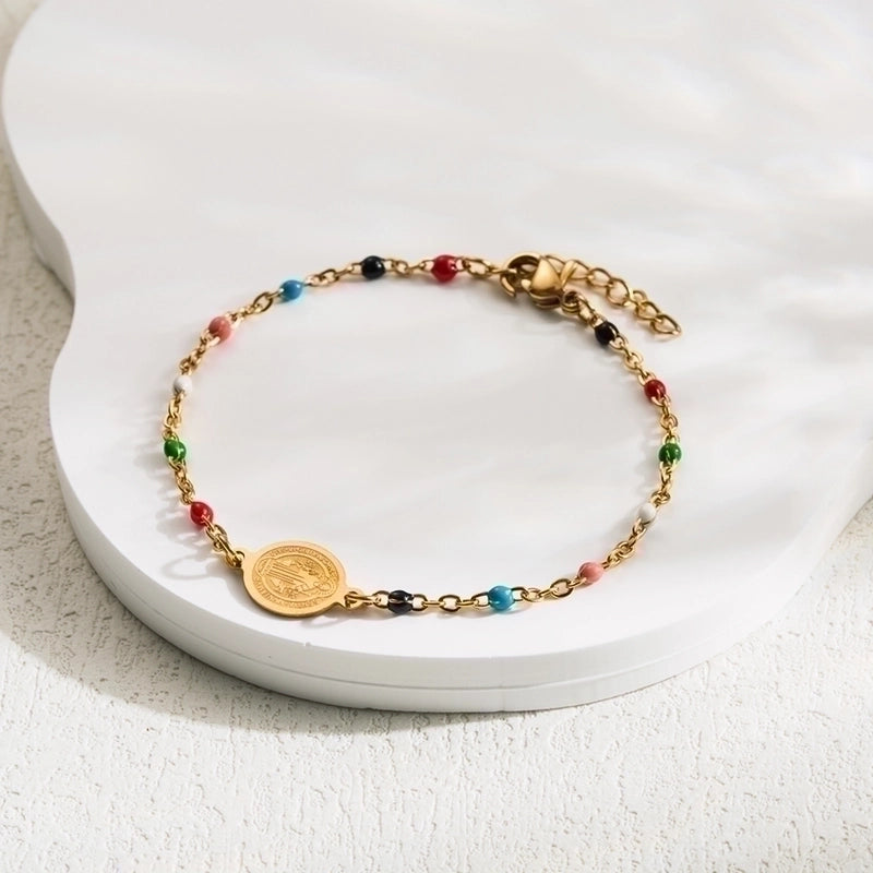 3 Pieces Ethnic Style Virgin Mary 304 Stainless Steel Stainless Steel Bracelets In Bulk