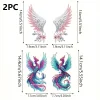 2Pcs Engelsfl&uuml;gel Ph&ouml;nix Eck Aufbewahrung - 5d DIY Handwerk Dekoration